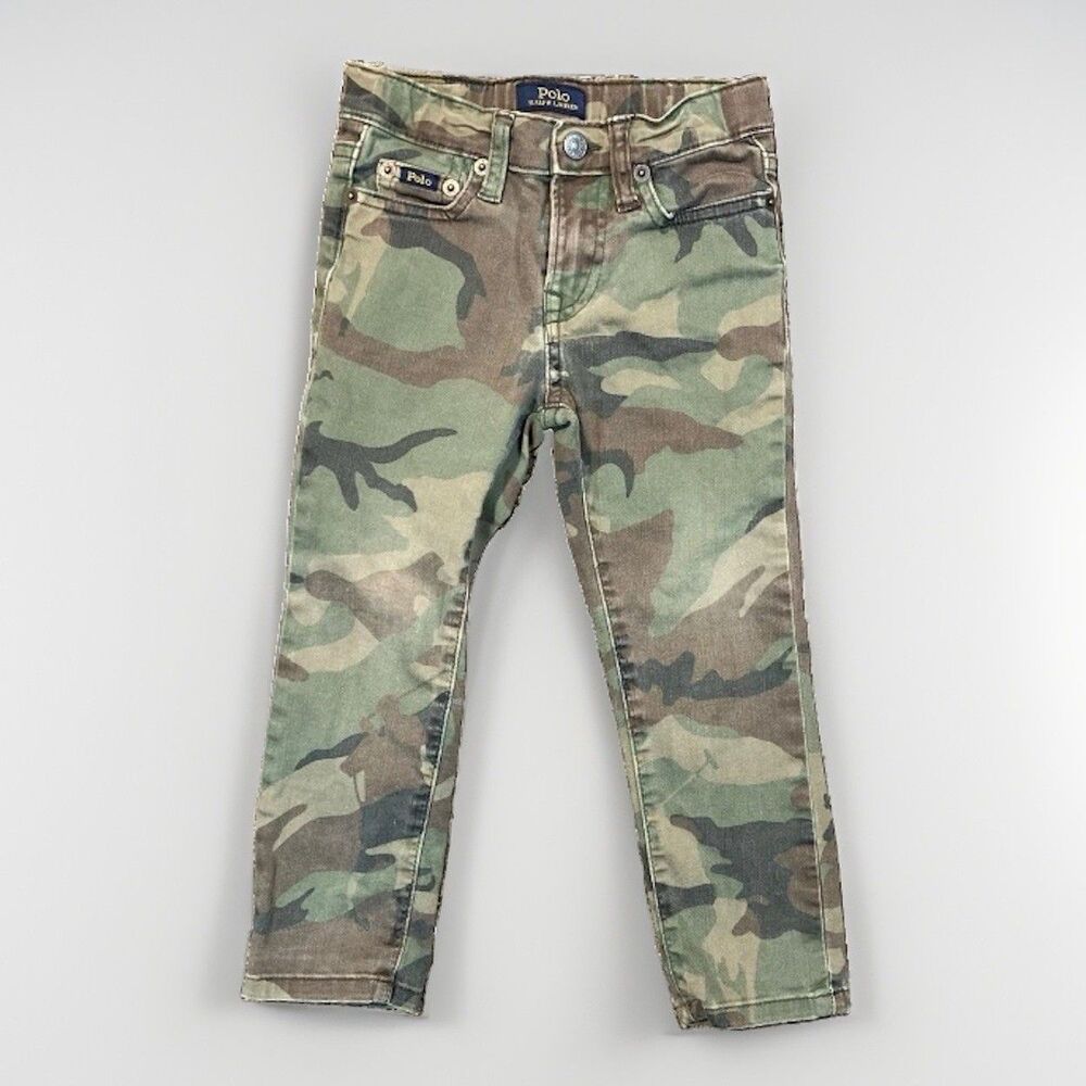 Polo Ralph Lauren Sullivan Slim Camo Jeans Camouflage Denim Toddler Size 3T
